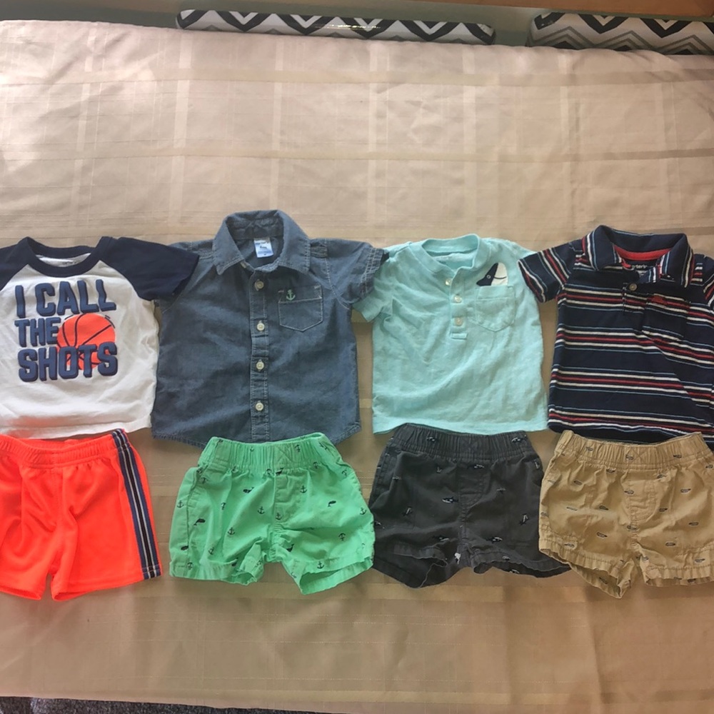 8 piece- summer lot baby boy 6 month